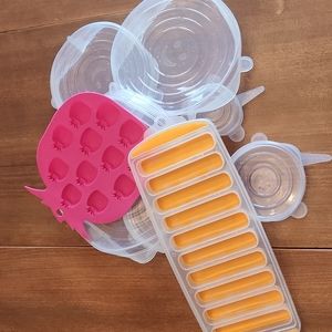 Ice cube trays, lids